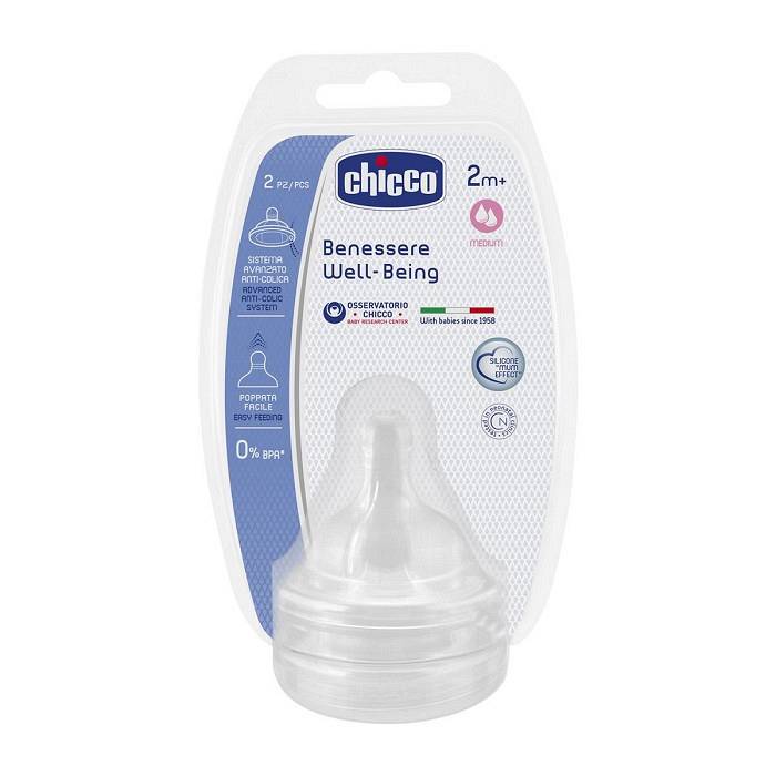 TETINE EN SILICONE 2M+ CHICCO 