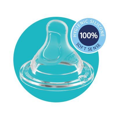 BIBERON 150ML SIL Well-Being  BLEU 0M+ CHICCO