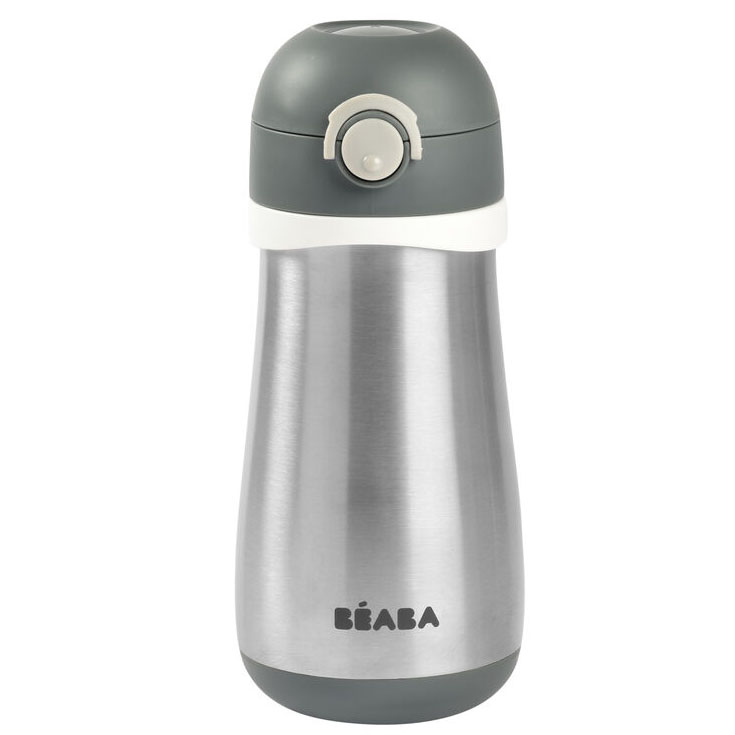 gourde en inox 350ml gris Béaba