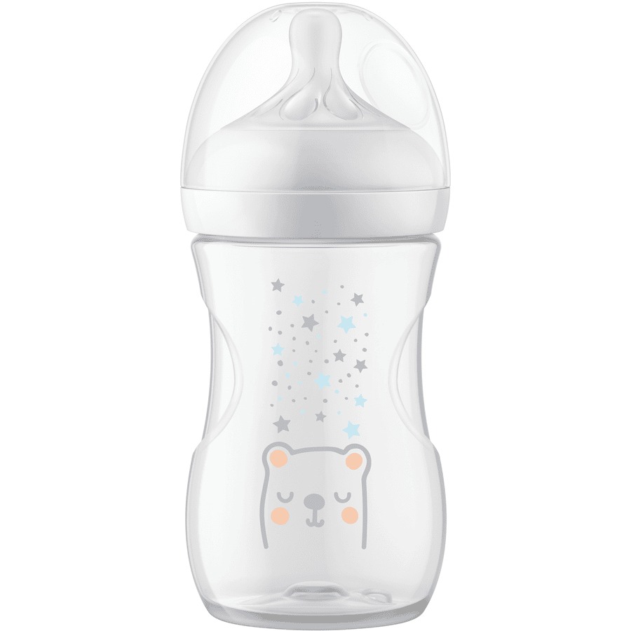 Biberon anti-coliques en plastique 260ml 1m+ à motifs Avent