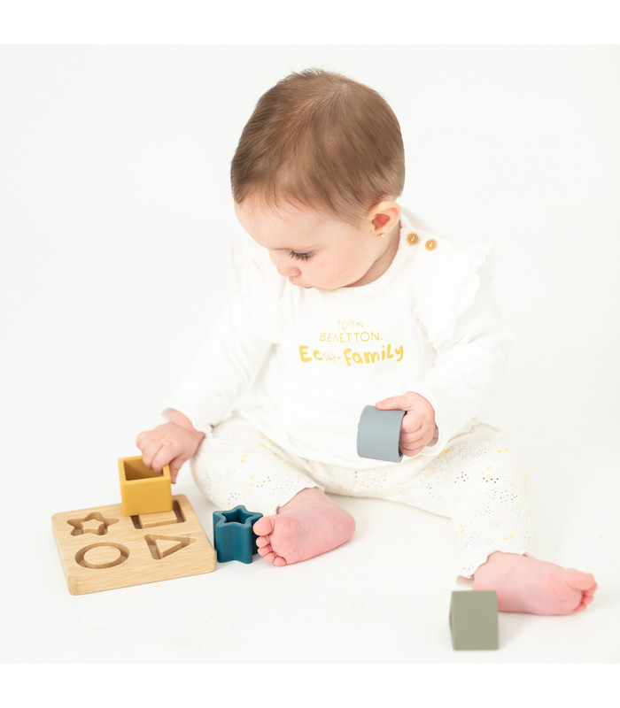 Jouet Puzzle en Bambou et Silicone Olmitos