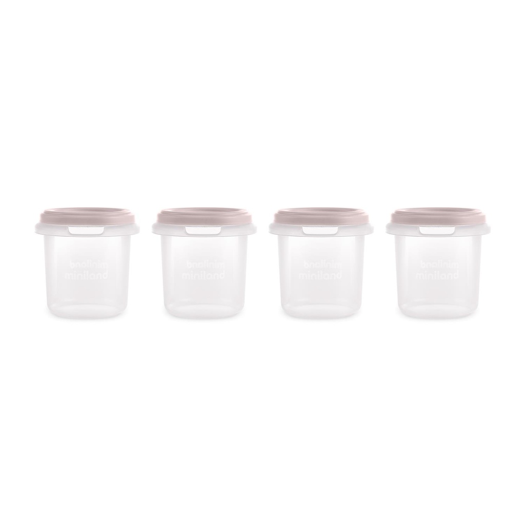 Set de 4 Boites de conservation repas 200 ML Miniland