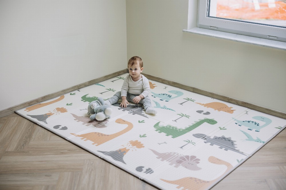 Tapis de jeu pliable FreeON avec bordure Magic Dino