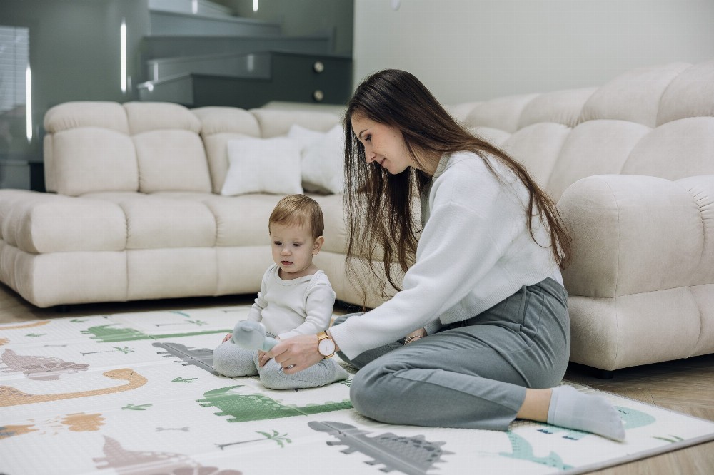 Tapis de jeu pliable FreeON avec bordure Magic Dino