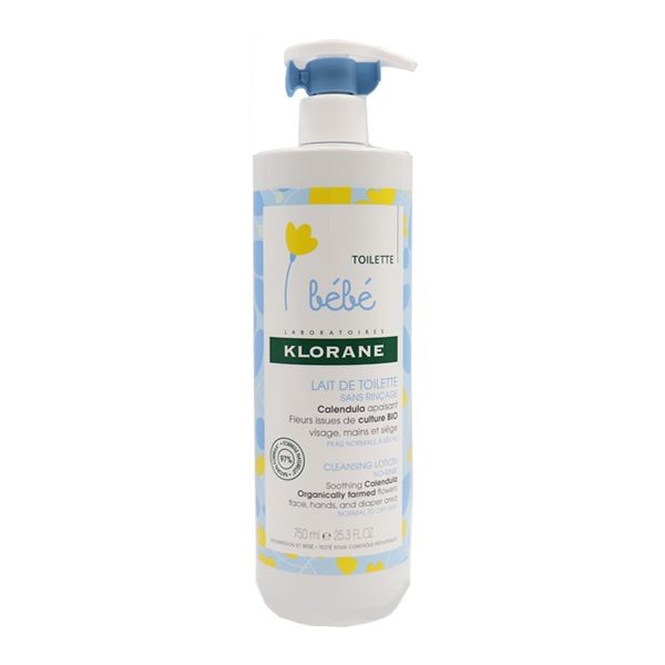 LAIT DE TOILETTE SANS RINCAGE KLORANE 500ML