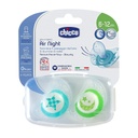 SUCETTE PHYSIO EN SILICONE 6-16M LUMINEUX CHICCO