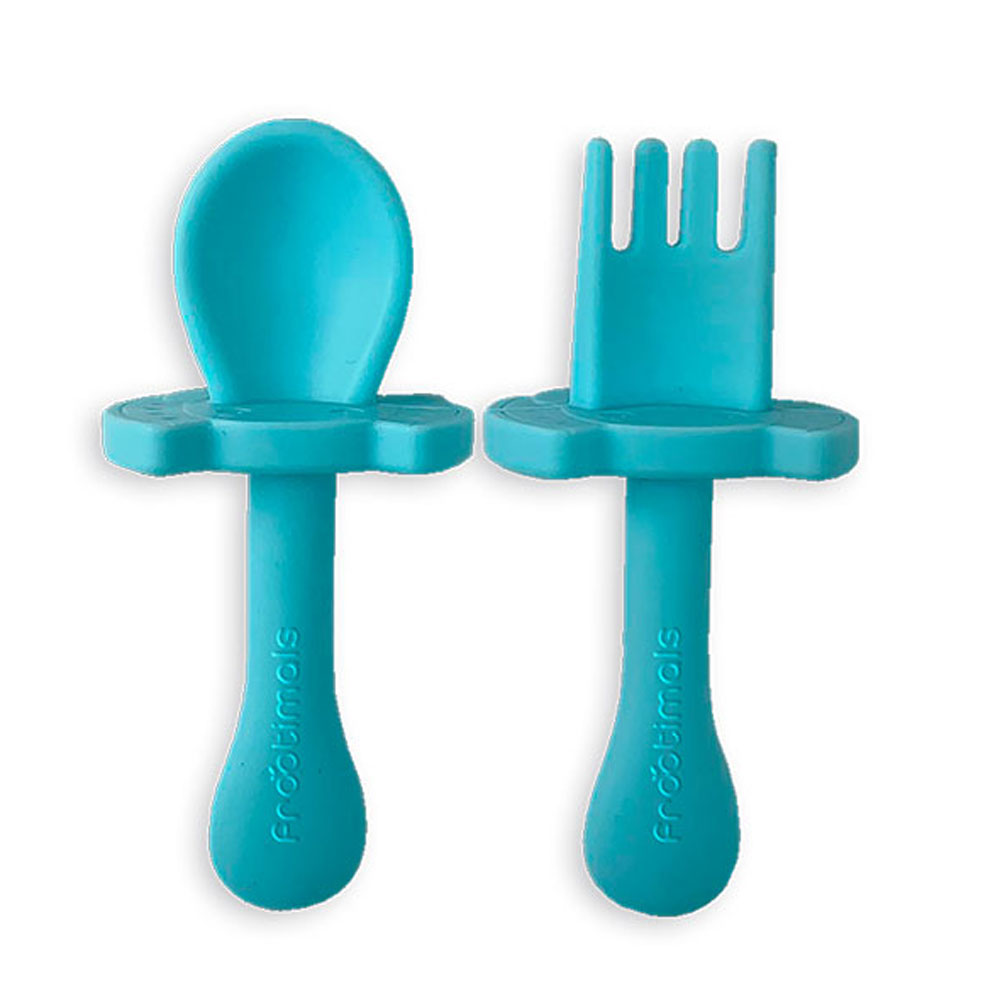 set du cuillère + fourchette 6m+ bleu frootimals