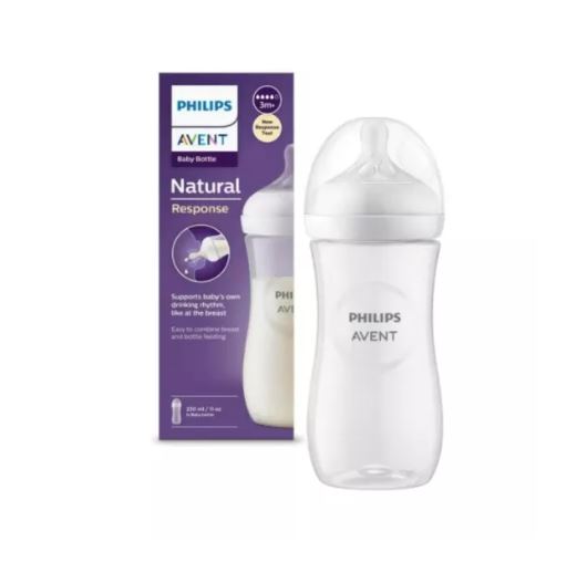 Biberon en plastique 330ml 3+ naturel Avent