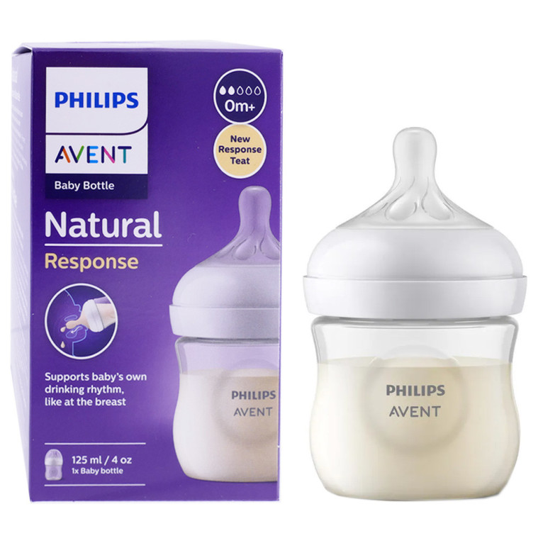 Biberon en plastique 125ml 0m+ Avent