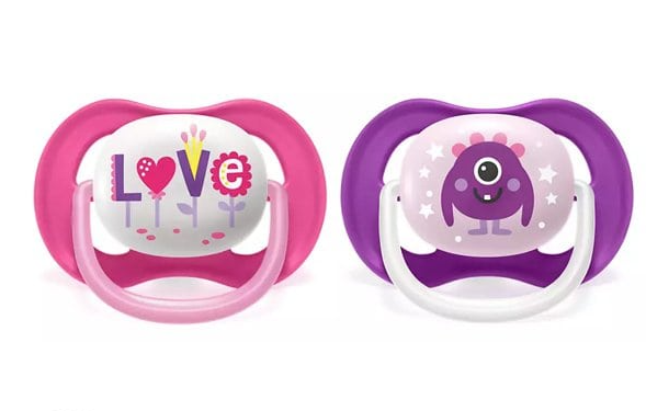 2 Sucettes Ultra air 6-18mois fille Avent