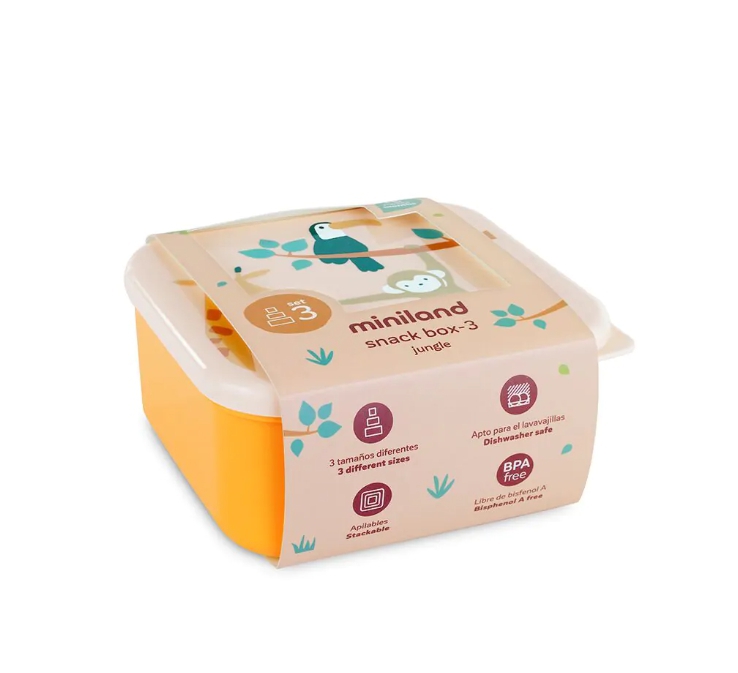 Boîtes à lunch 3 Pcs Jungle Miniland