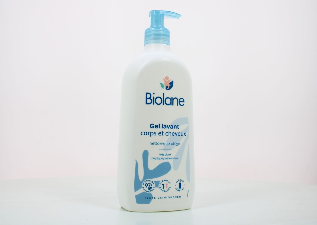 Gel lavant corps et cheveux BIOLANE 750ml