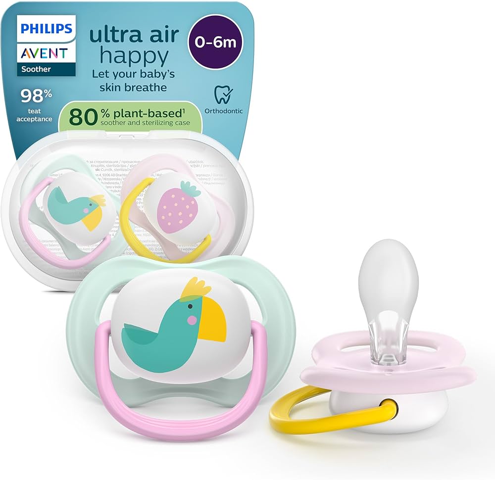 2 sucettes Ultra Air happy 0-6m PHILIPS AVENT
