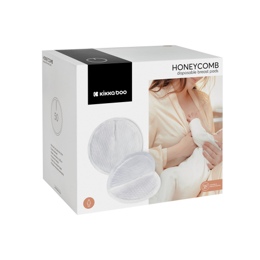 Coussinets d’Allaitement Jetables Honeycomb – 50 Pièces Kikka Boo