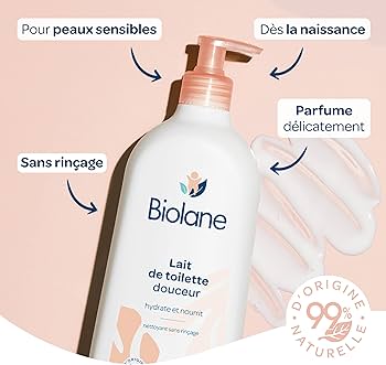 Lait de toilette douceur hydrate et nourrit 750ml - BIOLANE