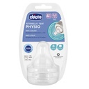 2 Tétine PHYSIO Silicone 4m+ Flux Rapid Chicco