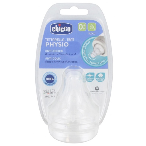 [00020311000000] 2 Tétine PHYSIO Silicone 0m+ Chicco