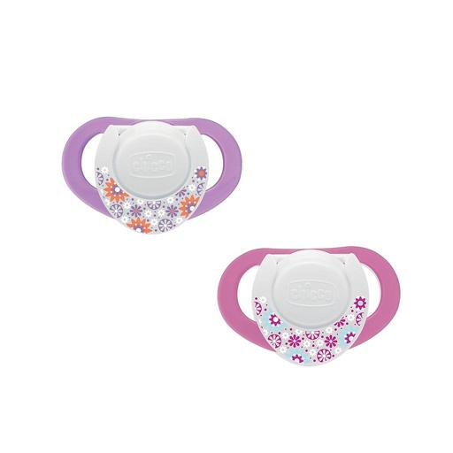 [00074822110000] SUCETTE CHICCO LATEX 6-12/6-16M COMPACT ROSE 2PC B