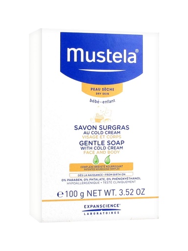 [257] SAVON MUSTELA SURGRAS AU COLD CREAM 100G