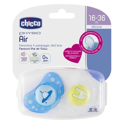 [00075035210000] SUCETTE PHYSIO EN SILICONE AIR 16-36M CHICCO