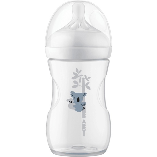 Biberon anti-coliques en plastique 260ml 1m+ à motifs Avent