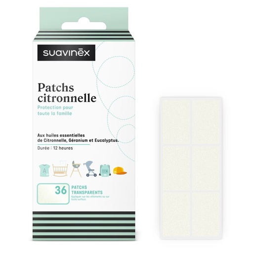 [3402601] Patchs Citronnelle anti moustiques Suavinex