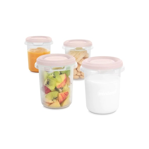 Set de 4 Boite de conservation repas 250 ML Miniland