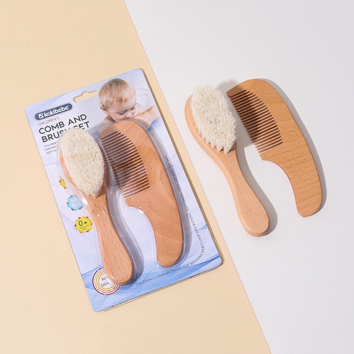[JR-6050] Brosse et Peigne en Bois